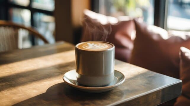 Chai Latte met Schuimkunst